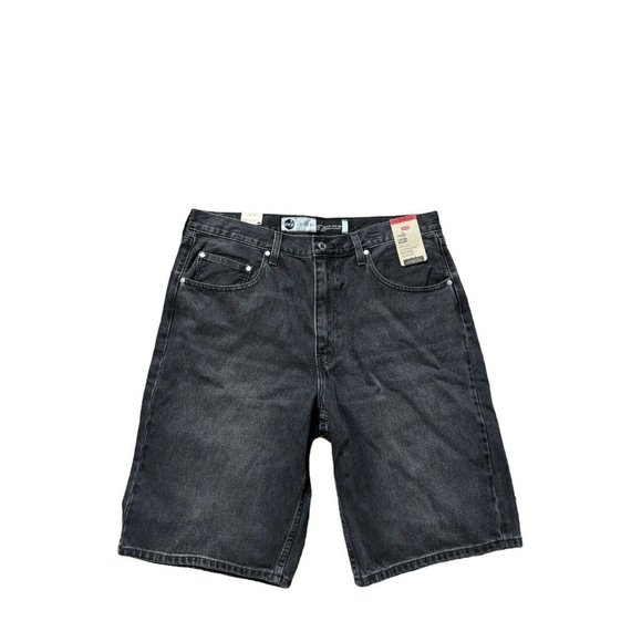 NEW Levi’s SilverTab Loose Men's 36x12 100% Cotton Denim Jean Shorts Black